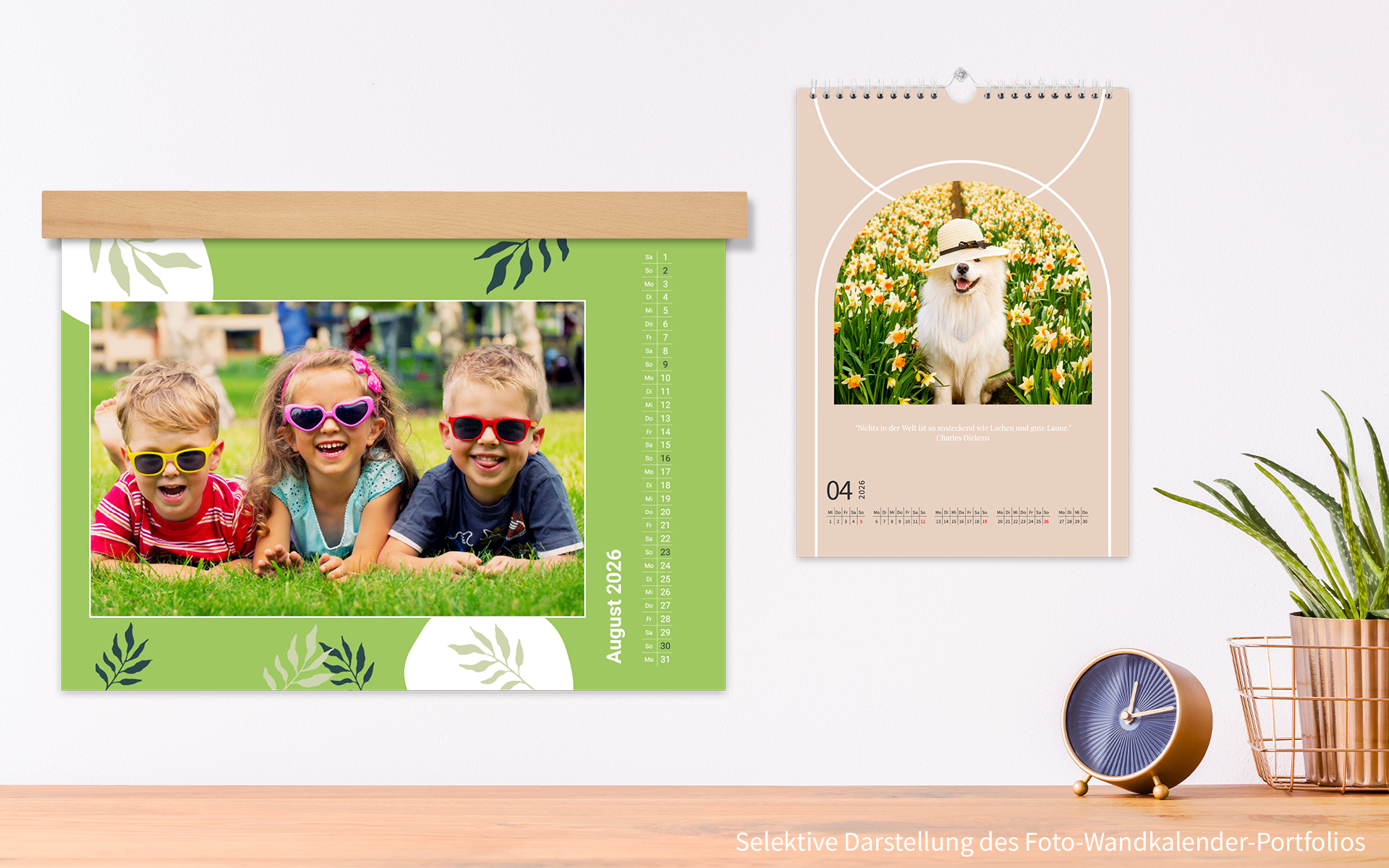 Persönlicher Wandkalender - selbst gestalten bei HappyFoto