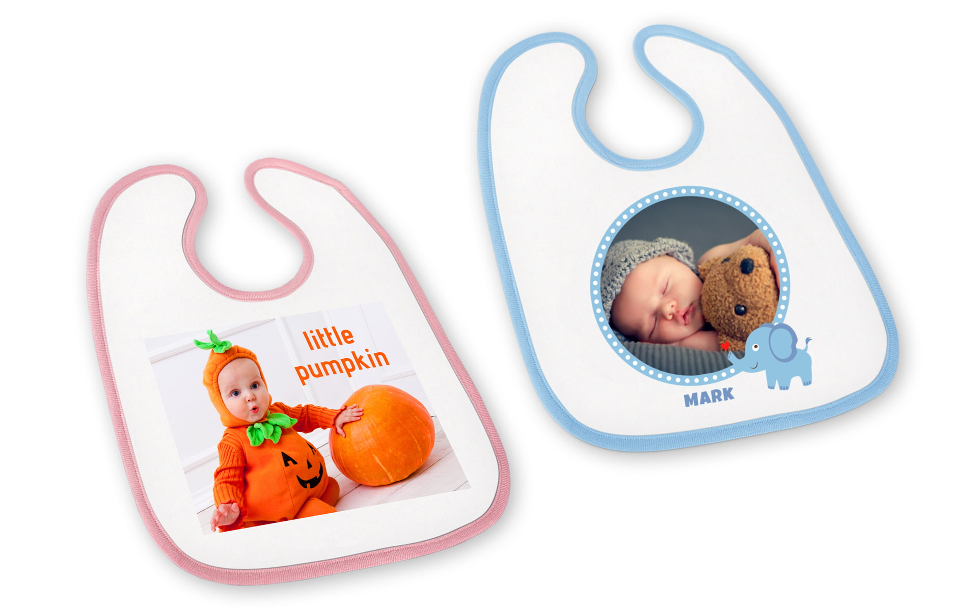 Babylatz mit Foto selbst gestalten