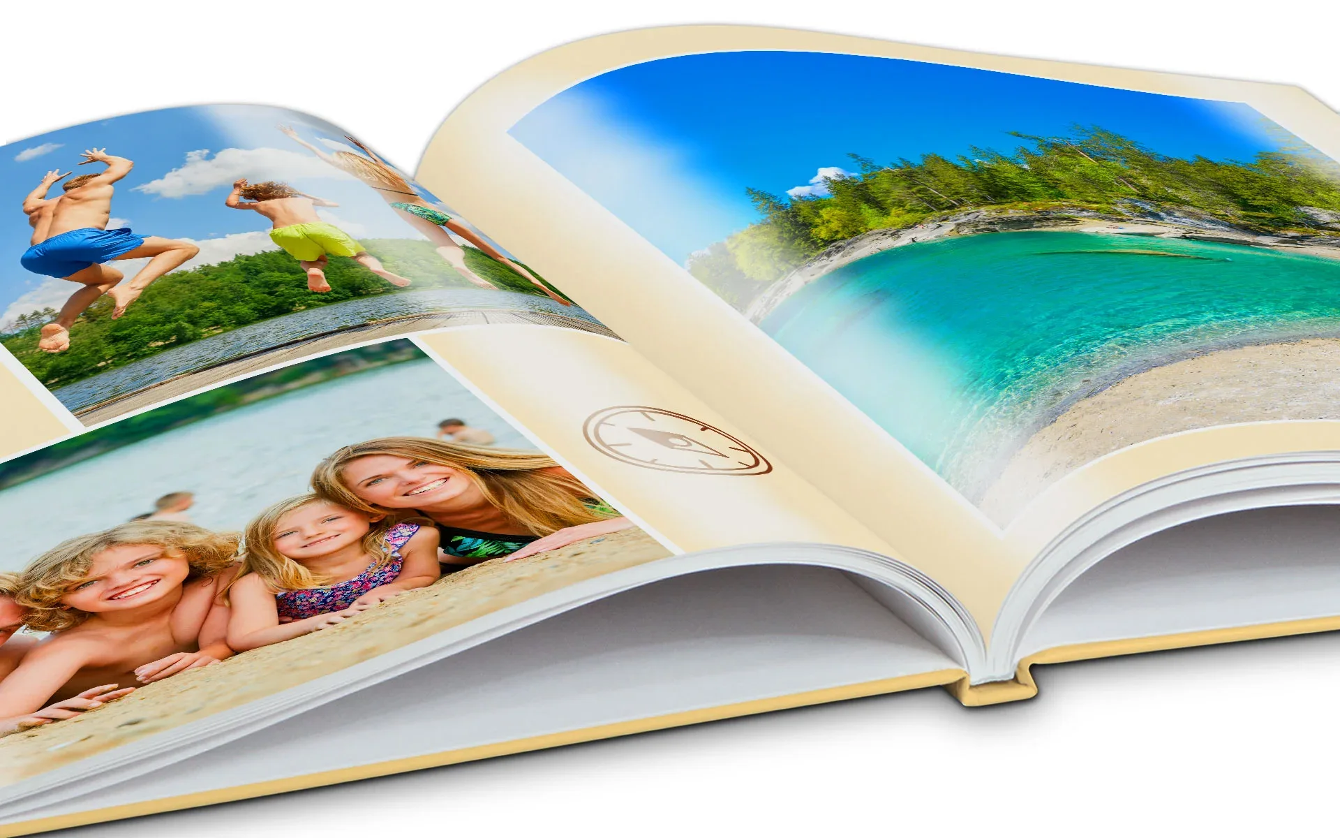 Happy Fotobuch ca. A4 hoch – Bindungsart Ein Happy Fotobuch ca. A4 hoch Hardcover mit Klebebindung.