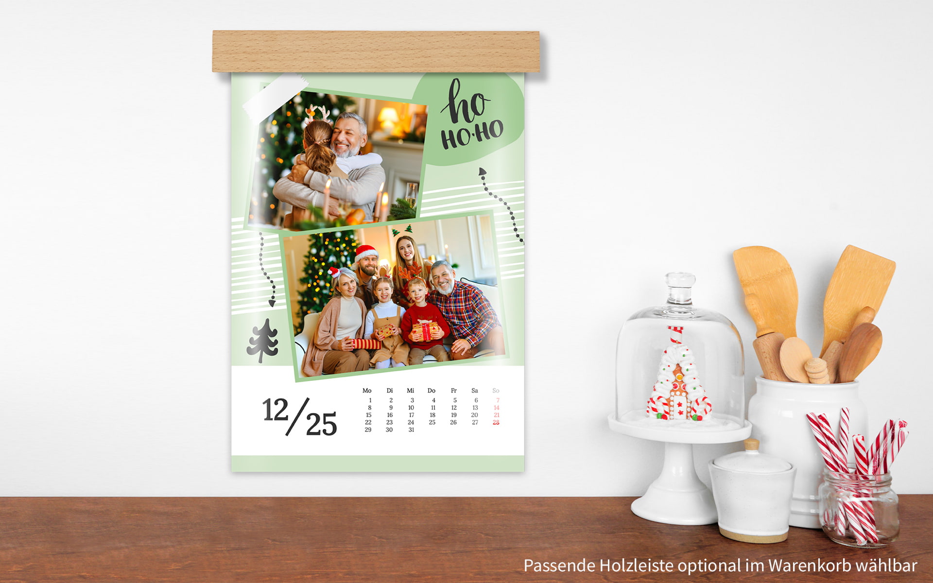Foto-Wandkalender ca. A4 hoch mit Hochglanz-Veredelung von HappyFoto