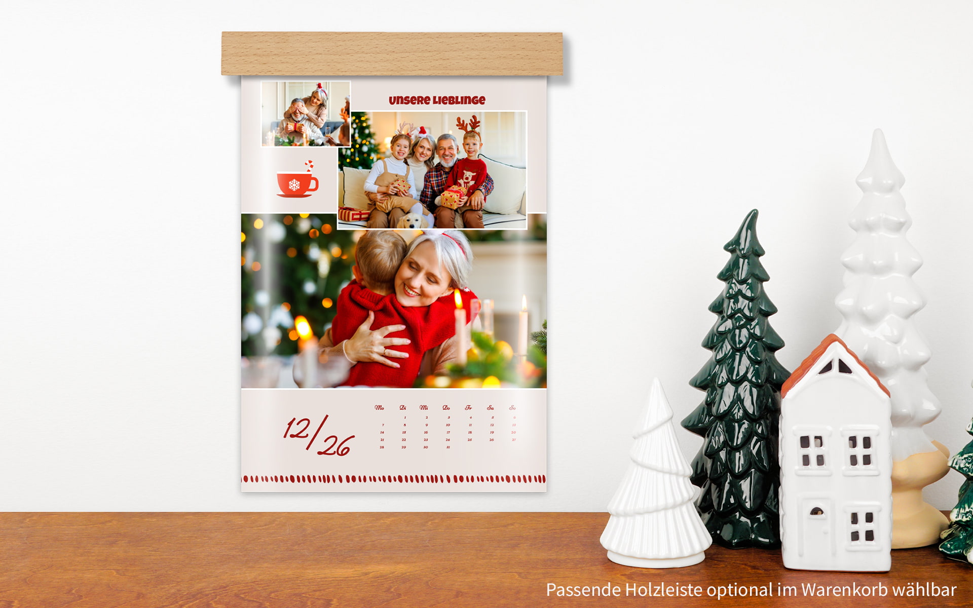Foto-Wandkalender ca. A4 hoch mit Hochglanz-Veredelung von HappyFoto