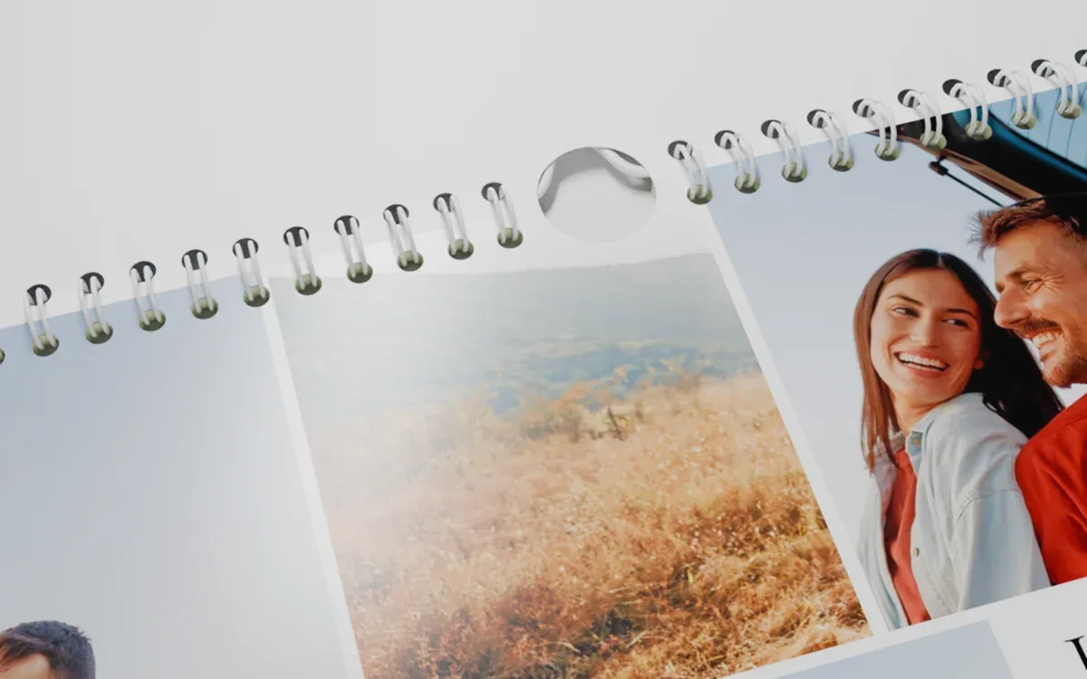 Detailfoto eines HappyFotokalenders Digitaldruck
