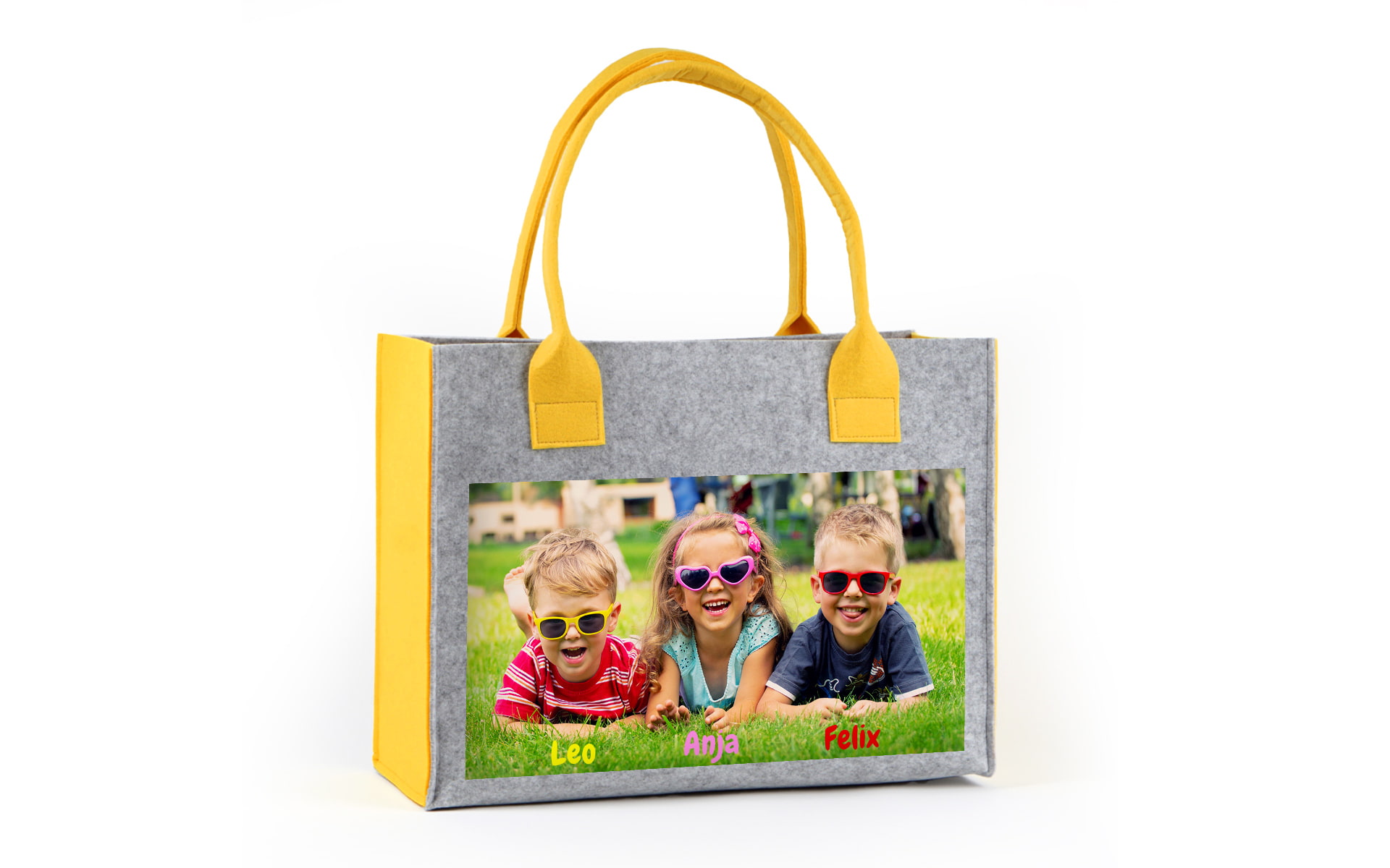 Persönliche Foto-Filztasche zum Gestalten